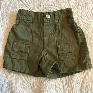 Gap army green shorts. 0-3 months